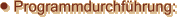 Programmdurchführung:
